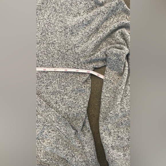 J. Crew Jenna Lyon Faux Wrap Sweater Grey SO SOFT and LIGHT size Large - Picture 12 of 13